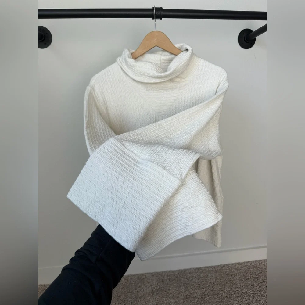 Lululemon Women's Retreat Yourself Ivory Cowl Neck Pullover - Picture 4 of 8